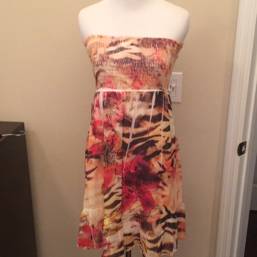 Strapless sundress